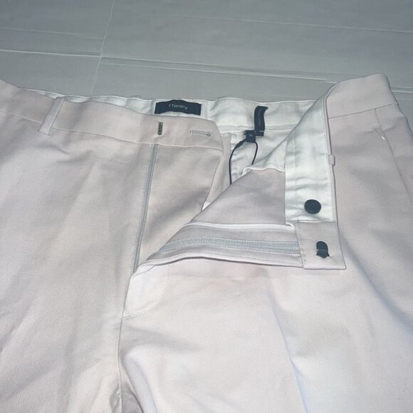 THEORY Man Glaze Logan_woven Pique Slim Fit Trousers Size 38 - Picture 5 of 13